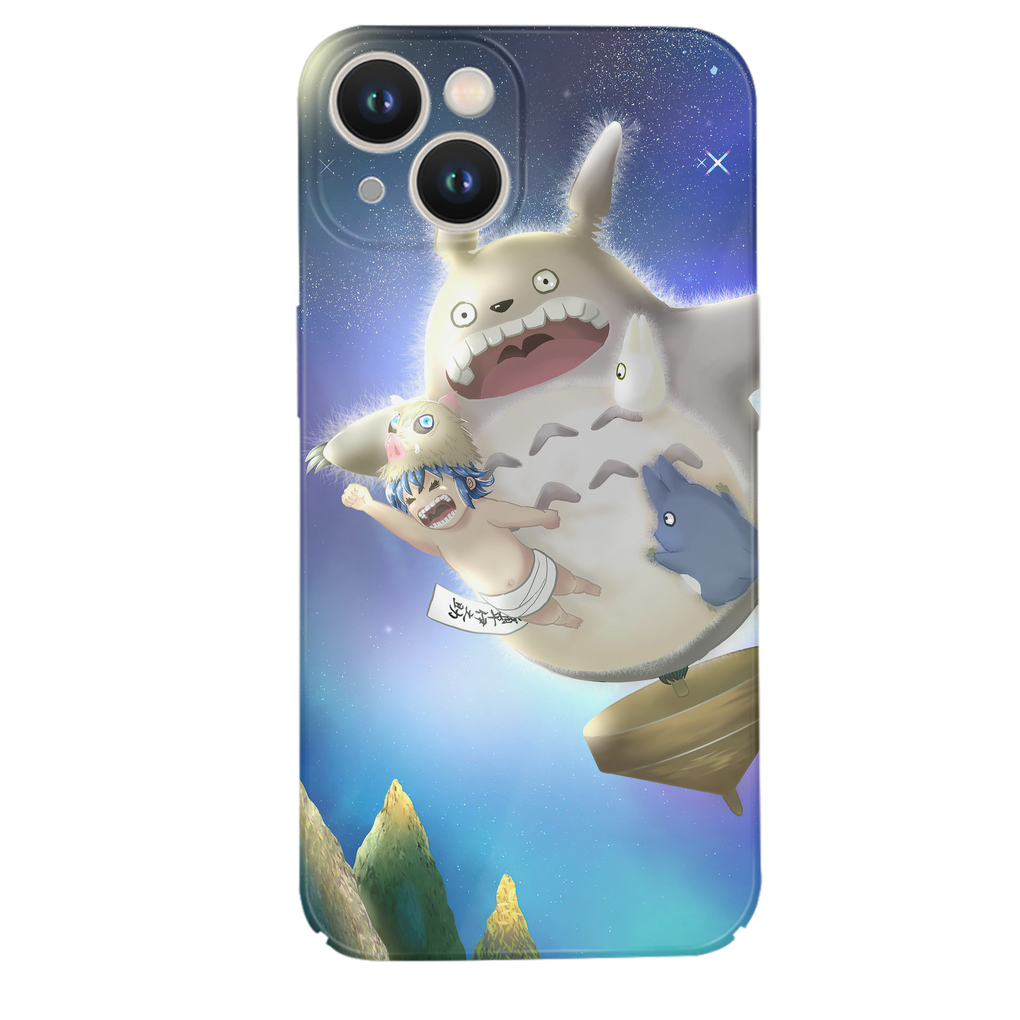 （画像用） となりのトトロ 草壁メイ 草壁サツキ My Neighbor Totoro Satsuki Kusakabe Mei Kusakabe 【iPhone 14シリーズ対応】ハードケース